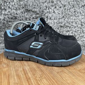 Skechers Synergy Alloy Toe Work Shoes Memory Foam Women's 8 Wide Width